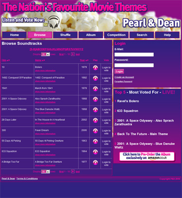 Pearl & Dean Movie Themes
